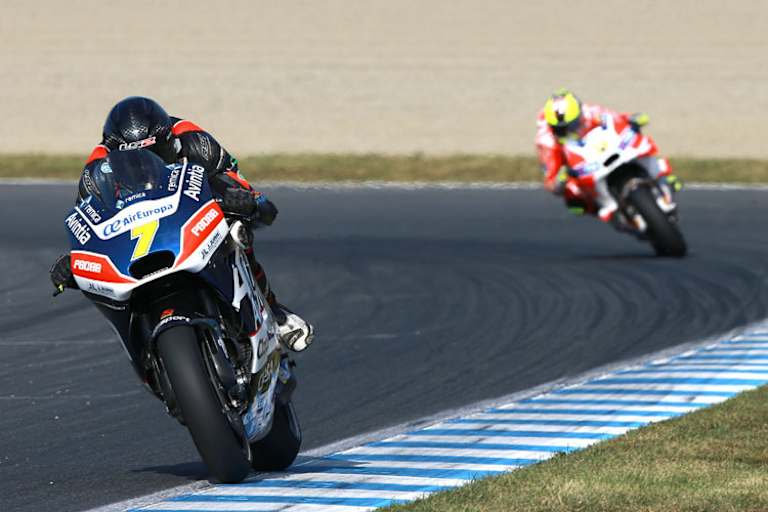 Mike Jones sicherte sich beim MotoGP-Debüt den 18. Rang