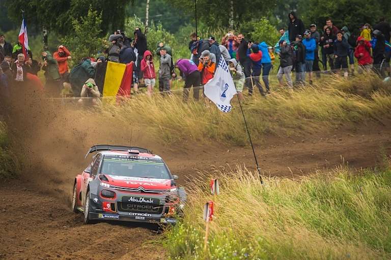 Andreas Mikkelsen seinem zweiten Einsatz für Citroën