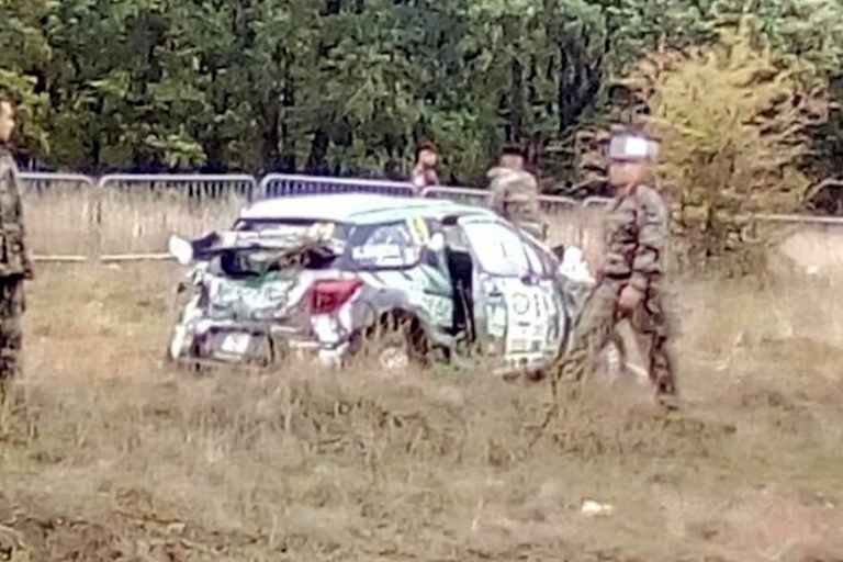 Der verunfallte Citroën DS3 von Jean-Charles Beaubelique 