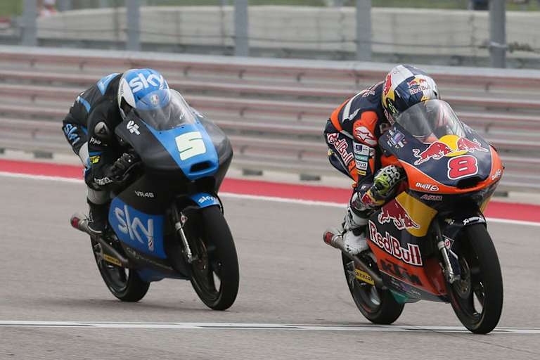 Doppelsieg für KTM in Texas: Jack Miller (8) vor Romano Fenati (5)