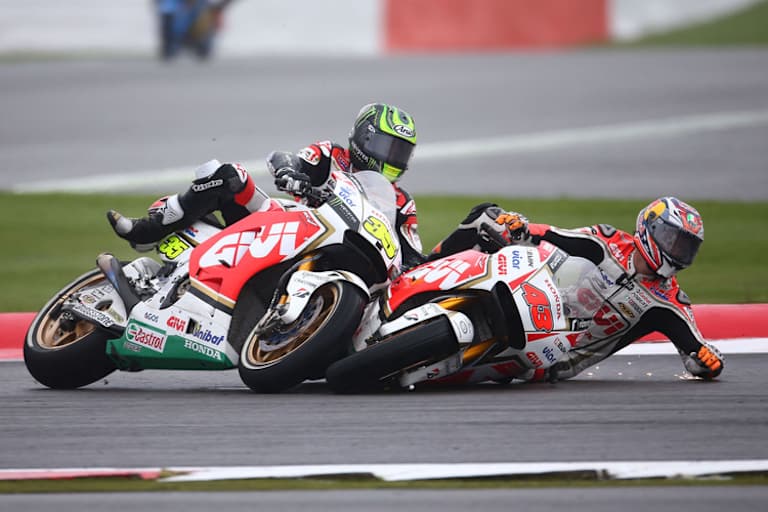 Silverstone-GP: Jack Miller (43) räumte seinen Teamkollegen Crutchlow ab – eine Nullnummer für LCR