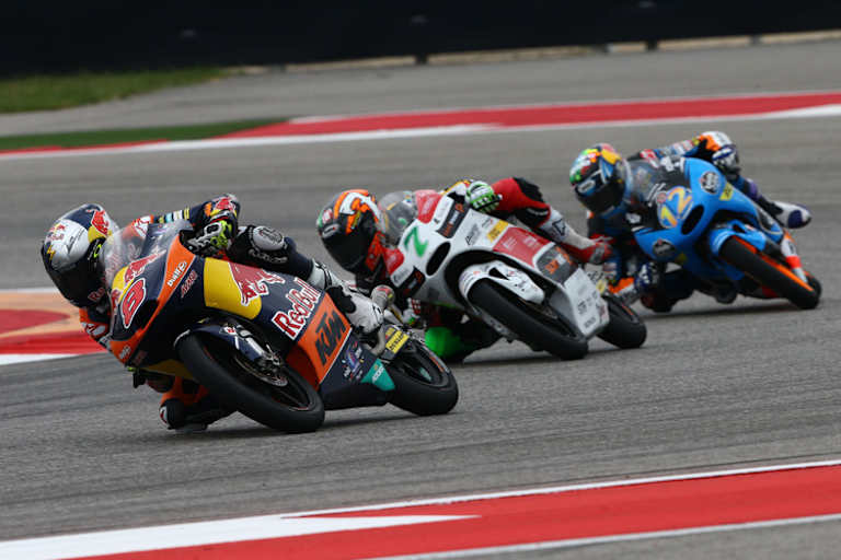 Jack Miller im Rennen vor Vazquez (7) und Alex Márquez