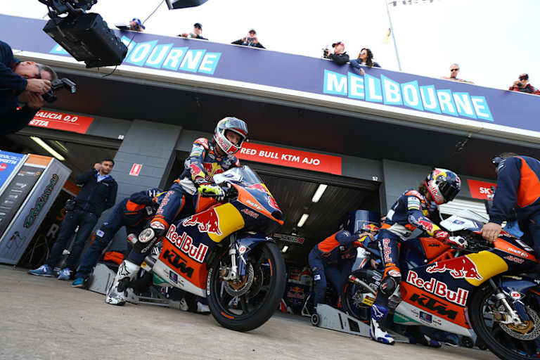 Jack Miller (8), rechts Teamkollege Hanika: Gibt es am Sonntag was zu feiern?