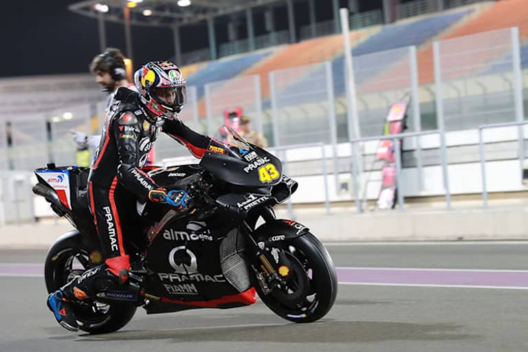 Jack Miller beim Verlassen der Box