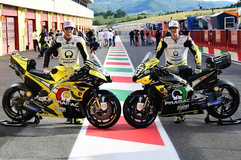 Miller und Bagnaia präsentieren das Lamborghini-Design