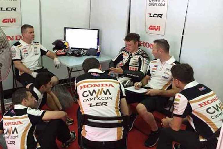 Jack Miller in der LCR-Honda-Box