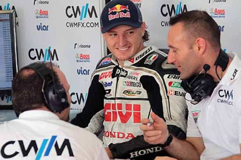 Jack Miller mit Crew-Chief Cristian Gabbarini