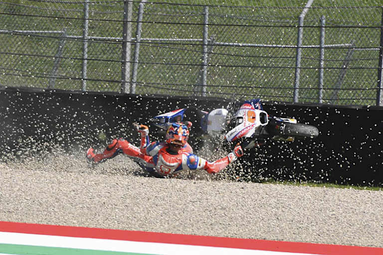 Jack Miller beim Crash im FP4