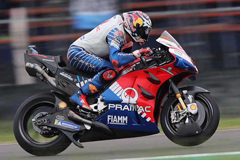 Der Flügel an der Ducati GP19 bei Miller