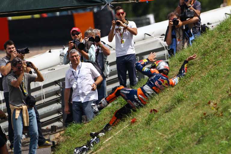 So ausgelassen feierte Jack Miller den Sachsenring-GP-Sieg vor zwei Wochen