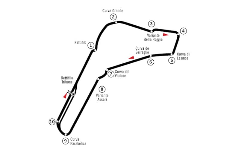 Die aktuelle Streckenführung