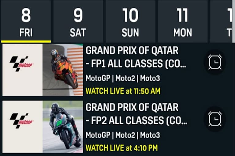 DAZN zeigt die freien Trainings von Katar am Freitag