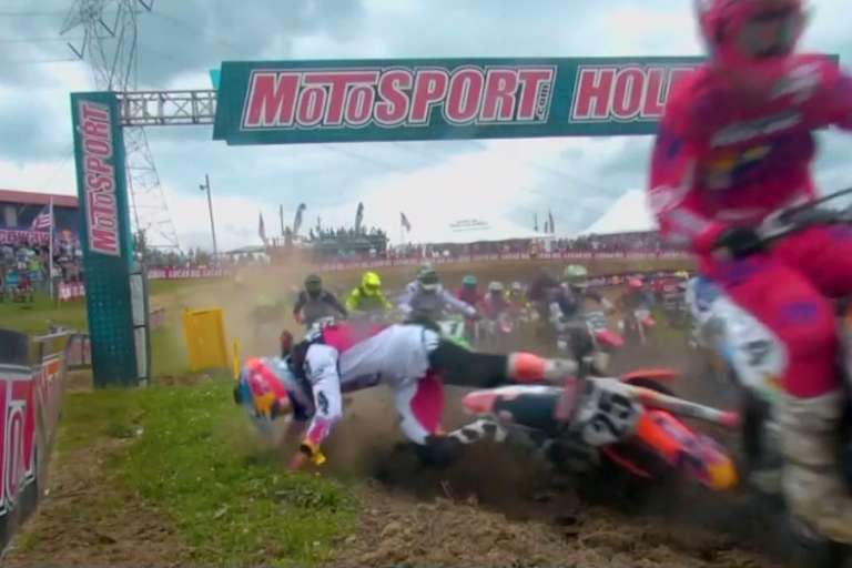 Marvin Musquin stürzte nach dem Start zum zweiten Lauf