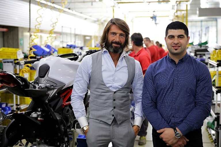 Joint Venture für den Vertrieb von MV Agusta in Nordamerika: MV-Besitzer Giovanni Castiglioni (links), Joseph Elasmar, CEO von Urban Motor Group
