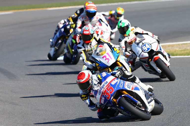 Tetsuta Nagashima 2013 beim Motegi-GP auf der TSR-Maschine des JiR-Teams