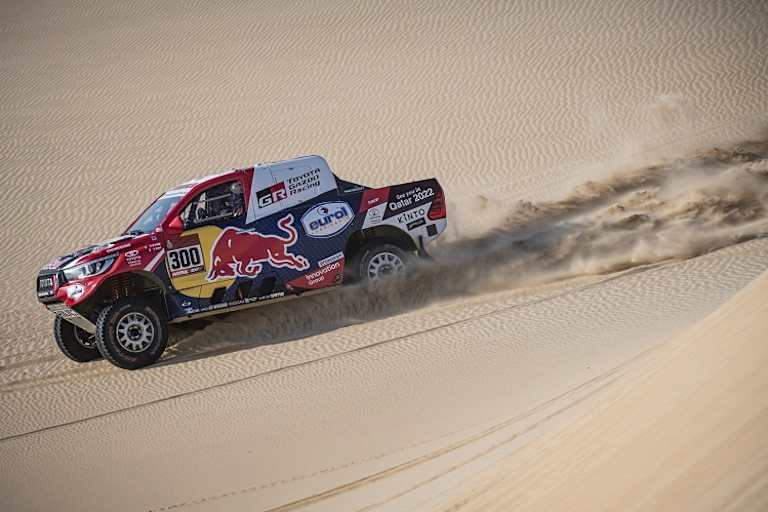 Nasser Al-Attiyah verlor am Tag 10 nehr als 18 Minuten
