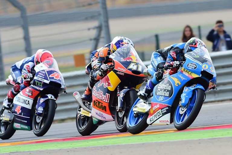 Auch 2017 werden Jorge Navarro und Brad Binder wieder Gegner sein - in der Moto2-Klasse