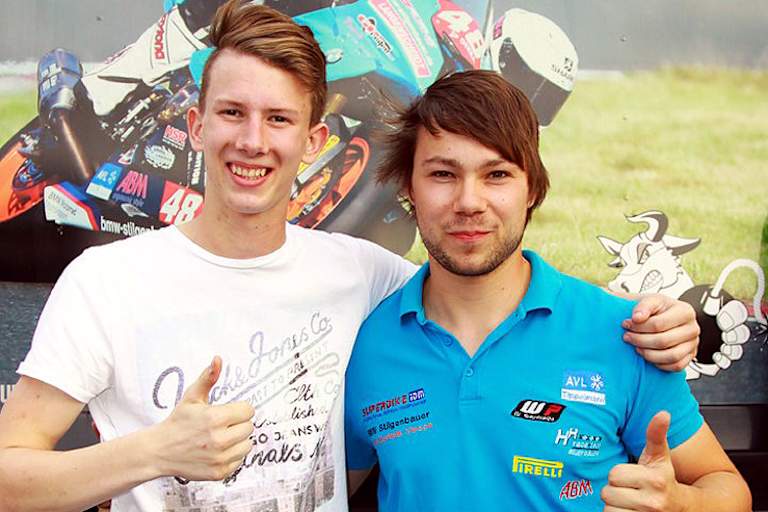 Marco Nekvasil (links) und Dominik Vincon