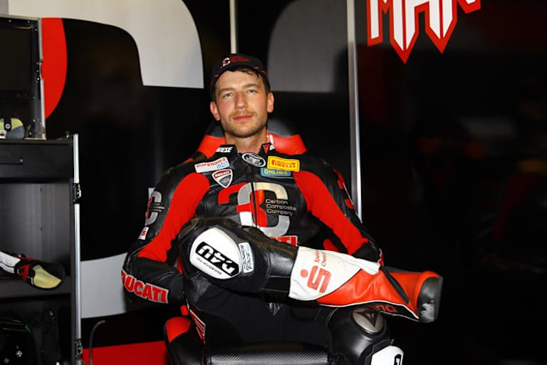 Mit seiner Ducati ist der Sachse Zweiter der IDM Superbike