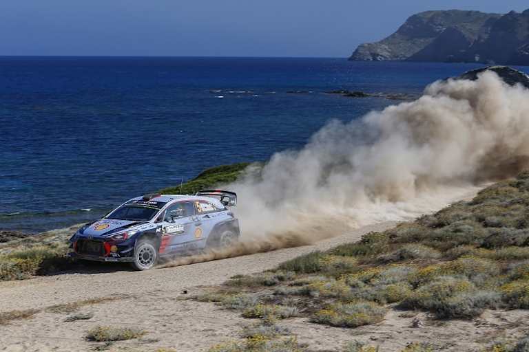 Thierry Neuville musste diesmal auf das Bad im Mittelmeer verzichten
