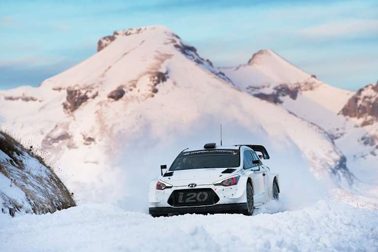   Vizechampion Thierry Neuville beim Test