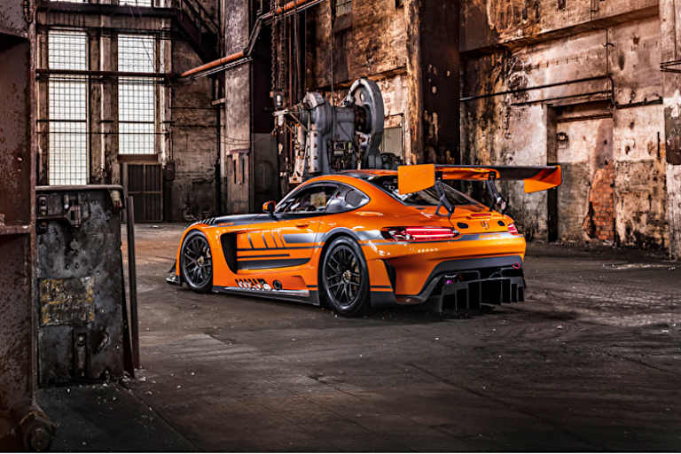 Schickes Heck am überarbeiteten Mercedes-AMG GT3