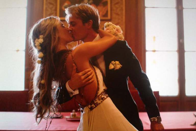 Auf Wolke 7: Nico Rosberg und Vivian Sibold