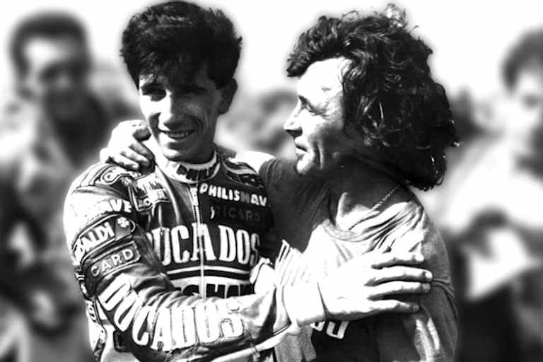 Jorge Martinez mit seinem Idol Ángel Nieto