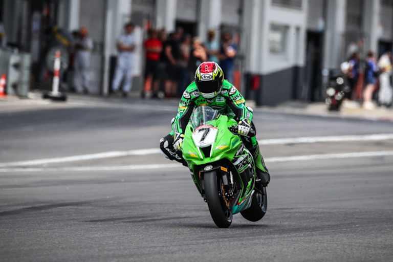 Der Franzose auf der Kawasaki