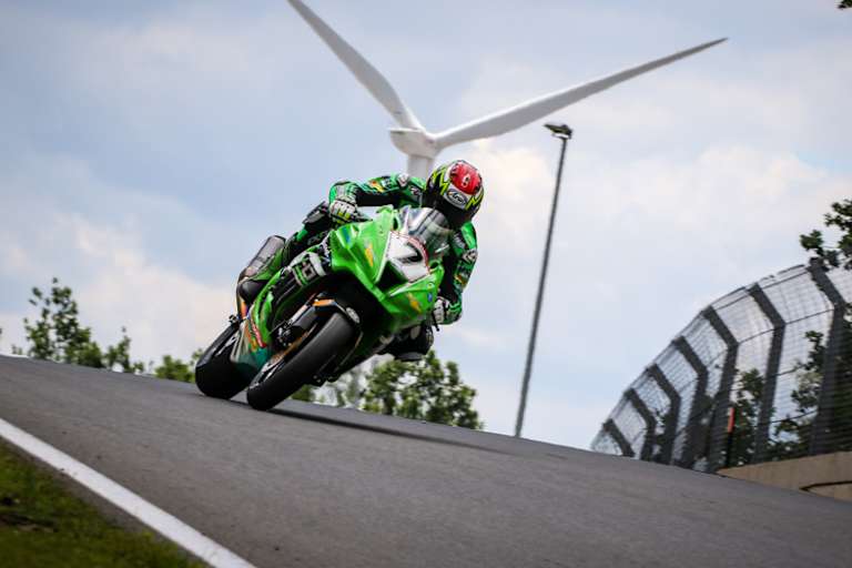 Die Kawa überlebte den Ausflug nicht unbeschadet