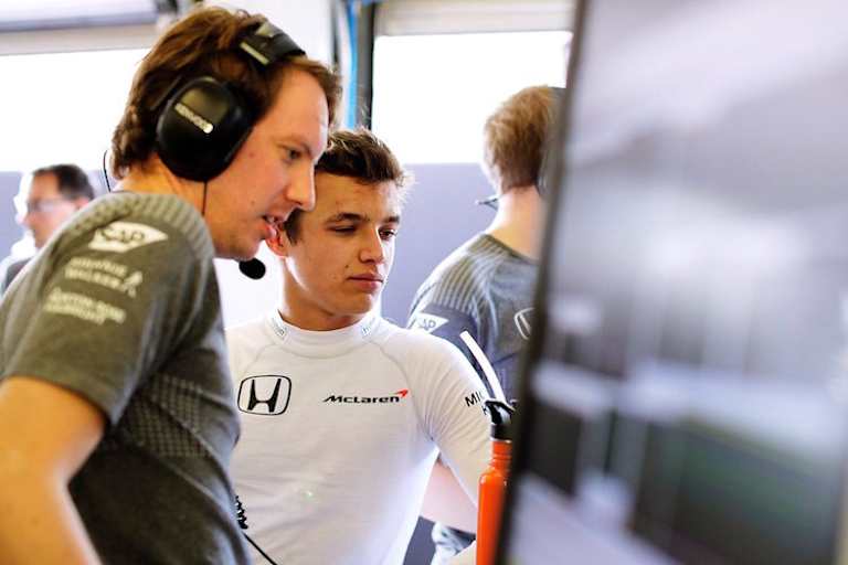 Lando Norris (rechts)
