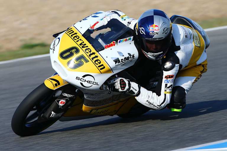 Philipp Öttl mit der 2014-Kalex-KTM im November in Jerez