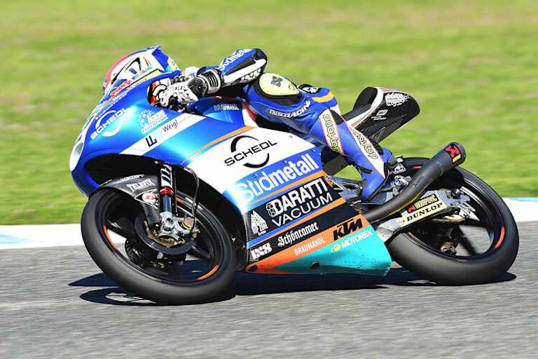 Der Bayer auf der KTM des Teams Südmetall Schedl GP Racing