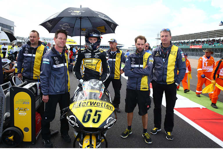 Auf dem Startplatz in Silverstone