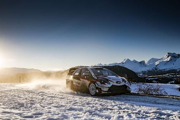 Sébastien Ogier beim Test vor der Rallye Monte Carlo
