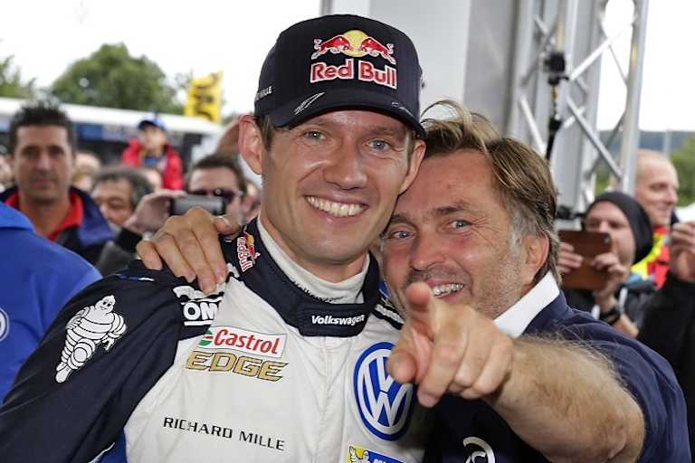 Sébastien Ogier (li.) und Jost Capito