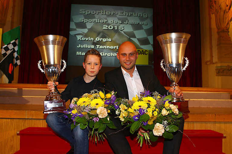 Kevin Orgis mit Rallye-Pilot Julius Tannert