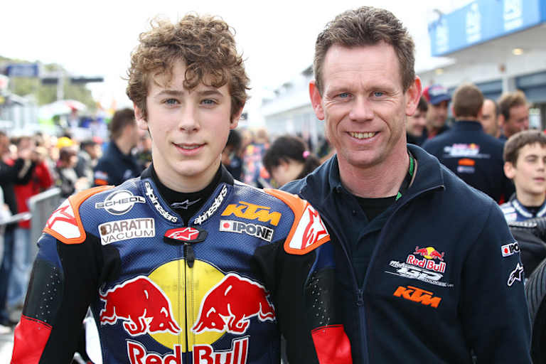 Von Anfang an ein Team: Philipp und Vater Peter Öttl