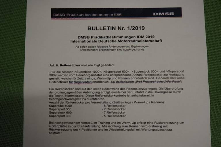 Die Regel wurde angepasst