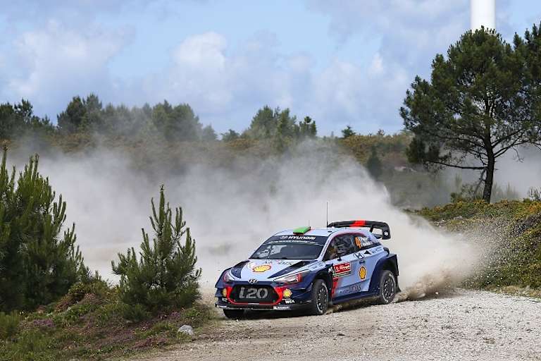 Hayden Paddon kämpfte in Portugal