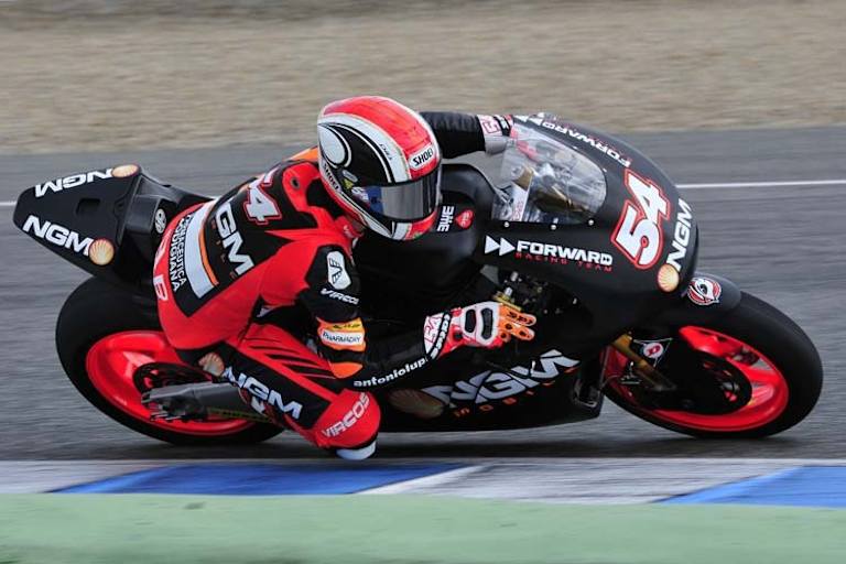 Jerez-Test heute: Mattia Pasini auf der Forward-KLX