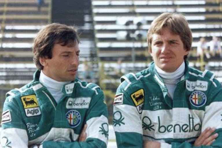 Riccardo Patrese und Eddie Cheever: Das Arschloch im anderen grünen Auto