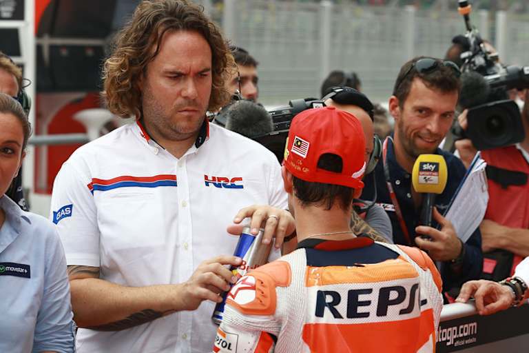 Der ehemalige Repsol-Honda-PR-Verantwortliche Rhys Edwards mit Pedrosa