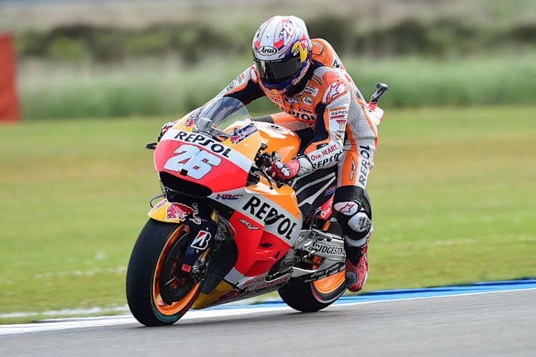 Dani Pedrosa stürzte im MotoGP-Warm-up von Assen