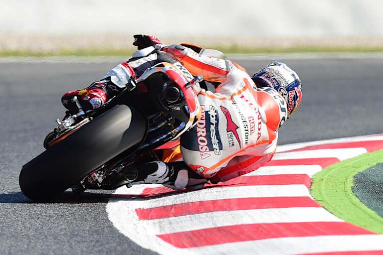 Dani Pedrosa im Warm-up zum Barcelona-GP 2014