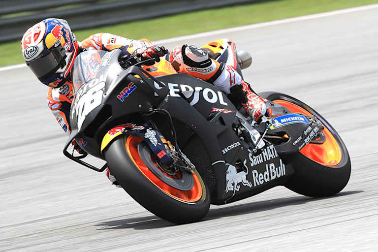 Auch Honda (im Bild Pedrosa) experimentiert mit neuer Aerodynamik