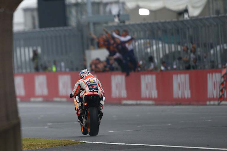 Sieger Dani Pedrosa holte im Finish stark auf