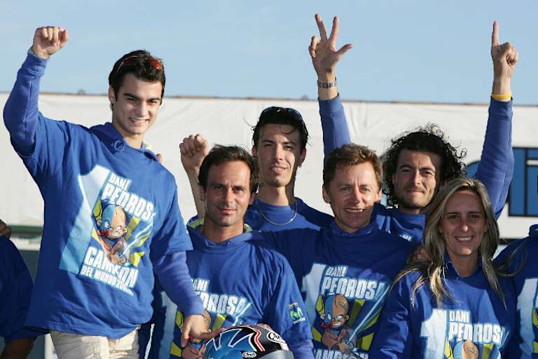 2005: Bisher Pedrosas letzte Titelfeier, damals in der 250-ccm-Klasse