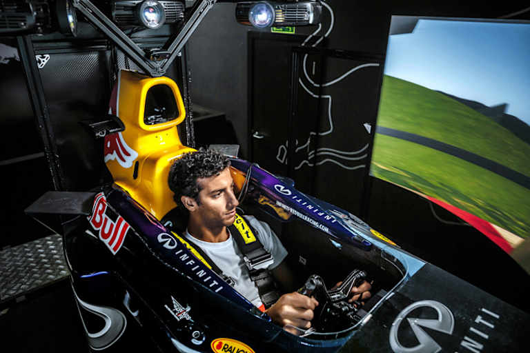 Volle Konzentration für die perfekte virtuelle Runde