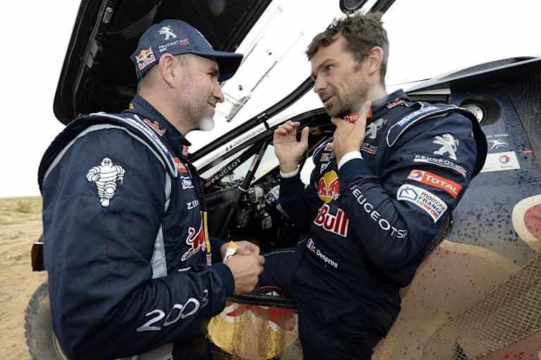 Stéphane Peterhansel (li.) und Cyril Despres